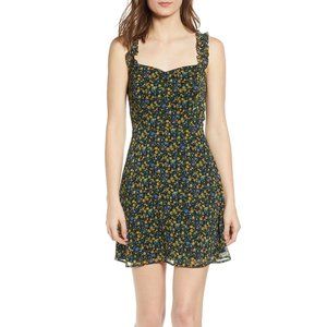 All in Favor Stella Ruffle Strap Minidress